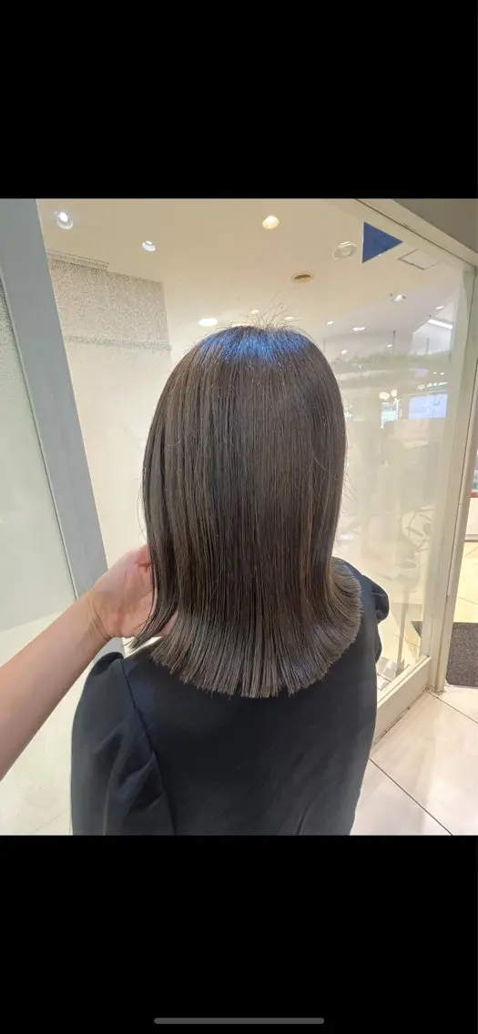 ミディアム カラー カット ヘアカラー トリートメント 縮毛矯正/髪質改善/ 艶髪ササキナツミのヘアスタイル