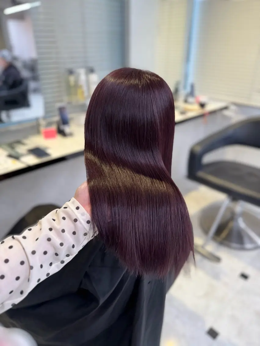 ミディアム ヘアカラー トリートメント ♥️韓国風透明感 暖色misa♥️のヘアスタイル