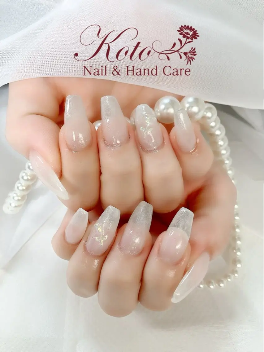 ネイル 長さ出し ジェルネイル 持ち込み ニュアンスネイル ワンカラーネイル ハンドネイル Nail Salon KOTOのネイルデザイン