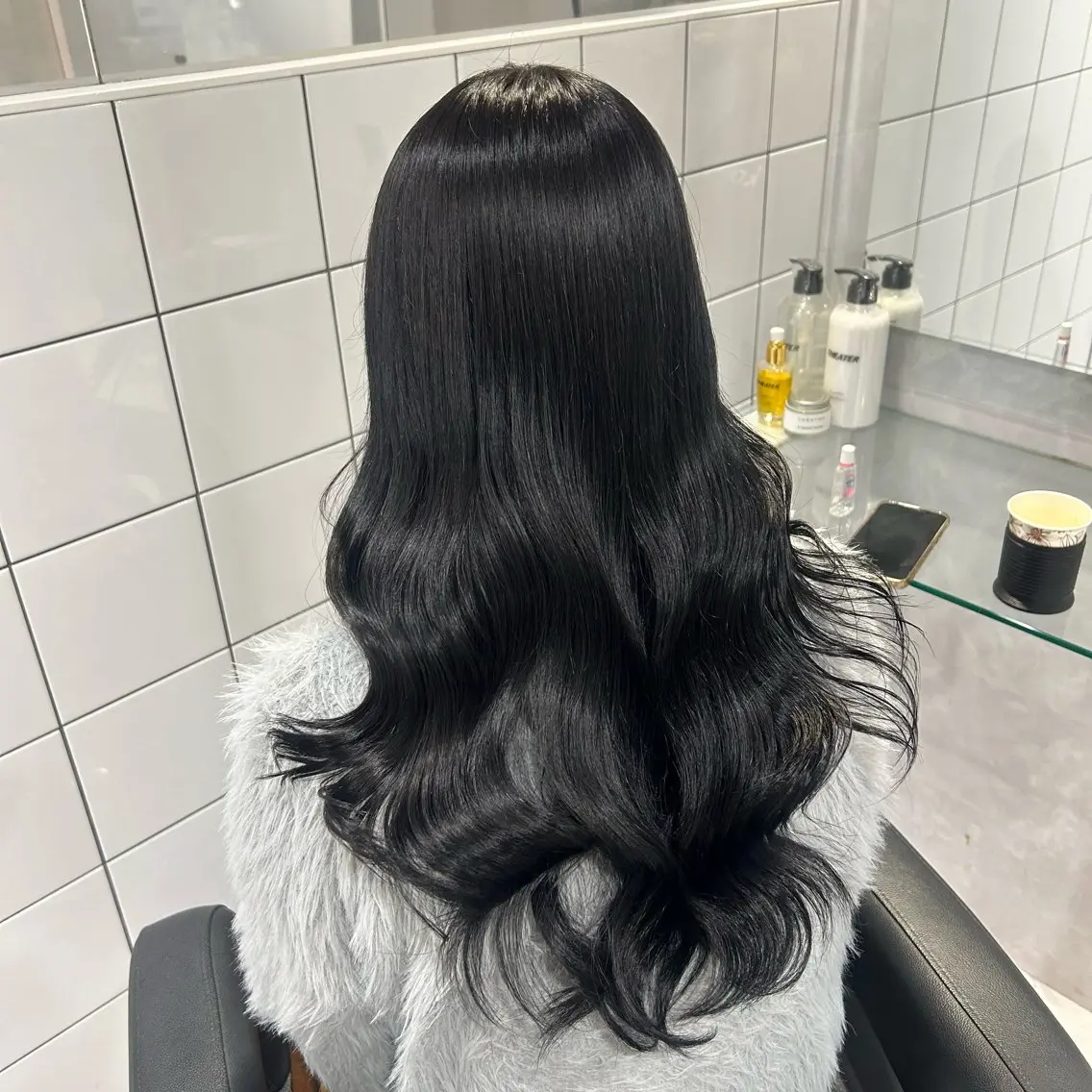 ロング カラー ヘアカラー トリートメント 表参道/透明感カラー /暗髪/ジュキヤのヘアスタイル