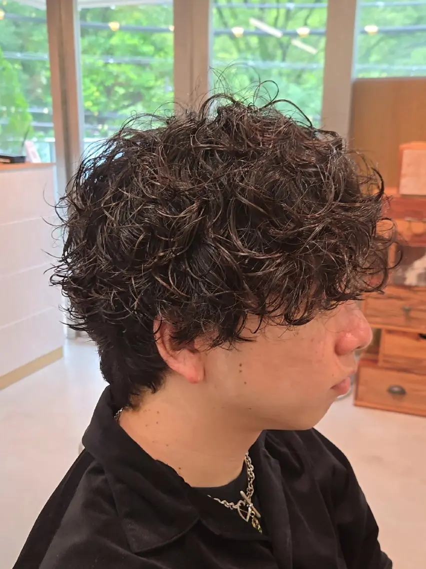 パーマ 渋谷メンズ特化 田中のヘアスタイル