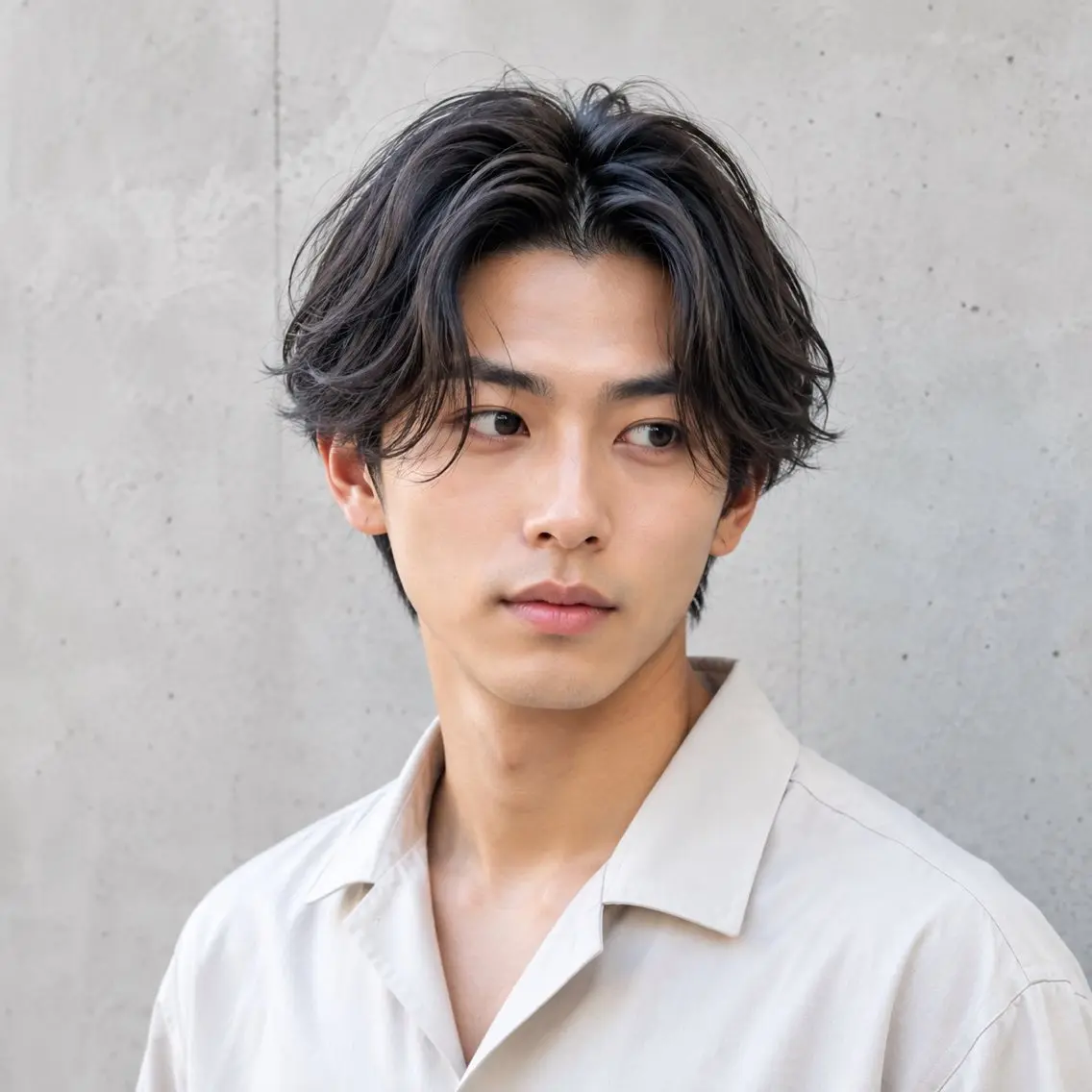 ショート パーマ メンズ センターパート メンズ韓国風 メンズパーマ 学生(メンズ向け) くせ毛 カット パーマ トリートメント 🔮メンズ縮毛矯正 メンズパーマ💎竹永のヘアスタイル