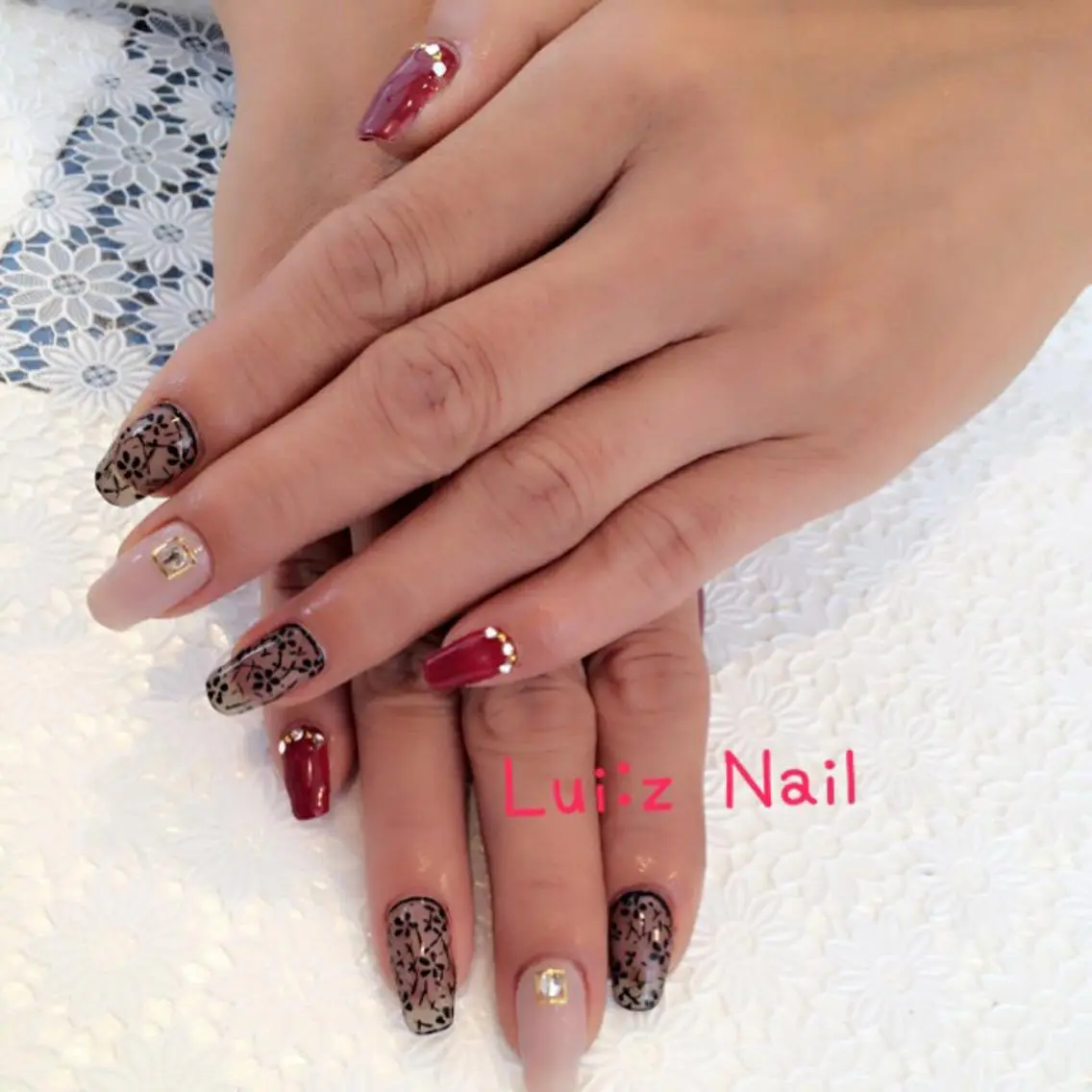 ロング shandy nailのネイルデザイン