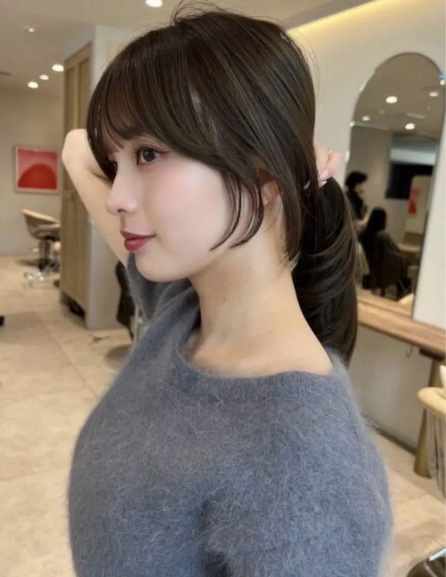 【♡小顔に見せる激盛れ♡】前髪顔周りカット🩰の写真