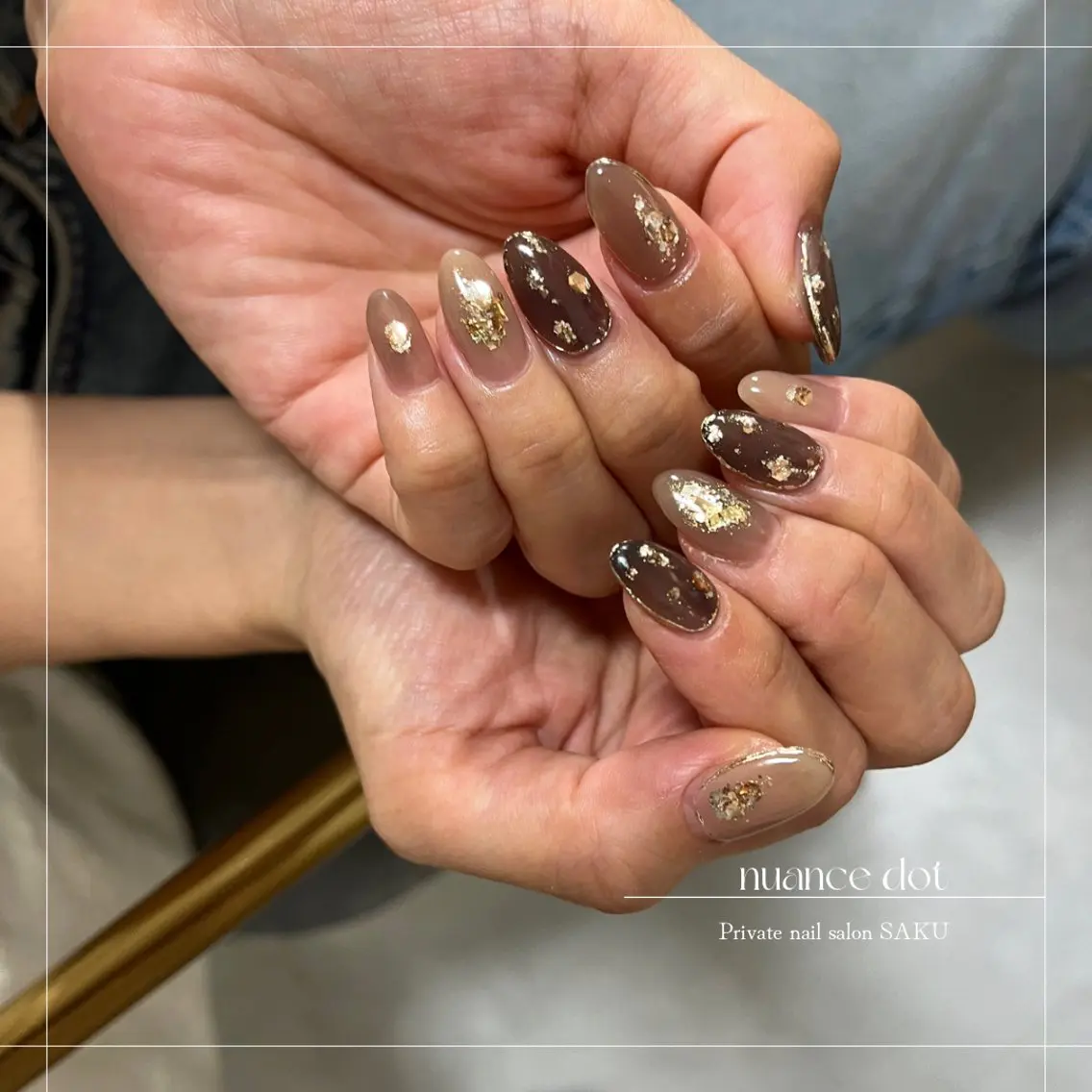 ネイル ニュアンスネイル ハンドネイル SAKU nail 作島茜のネイルデザイン