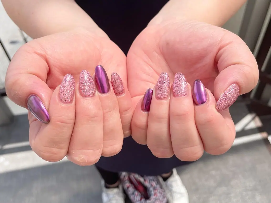 ネイル ミラーネイル nail salon アトリエBONOのネイルデザイン