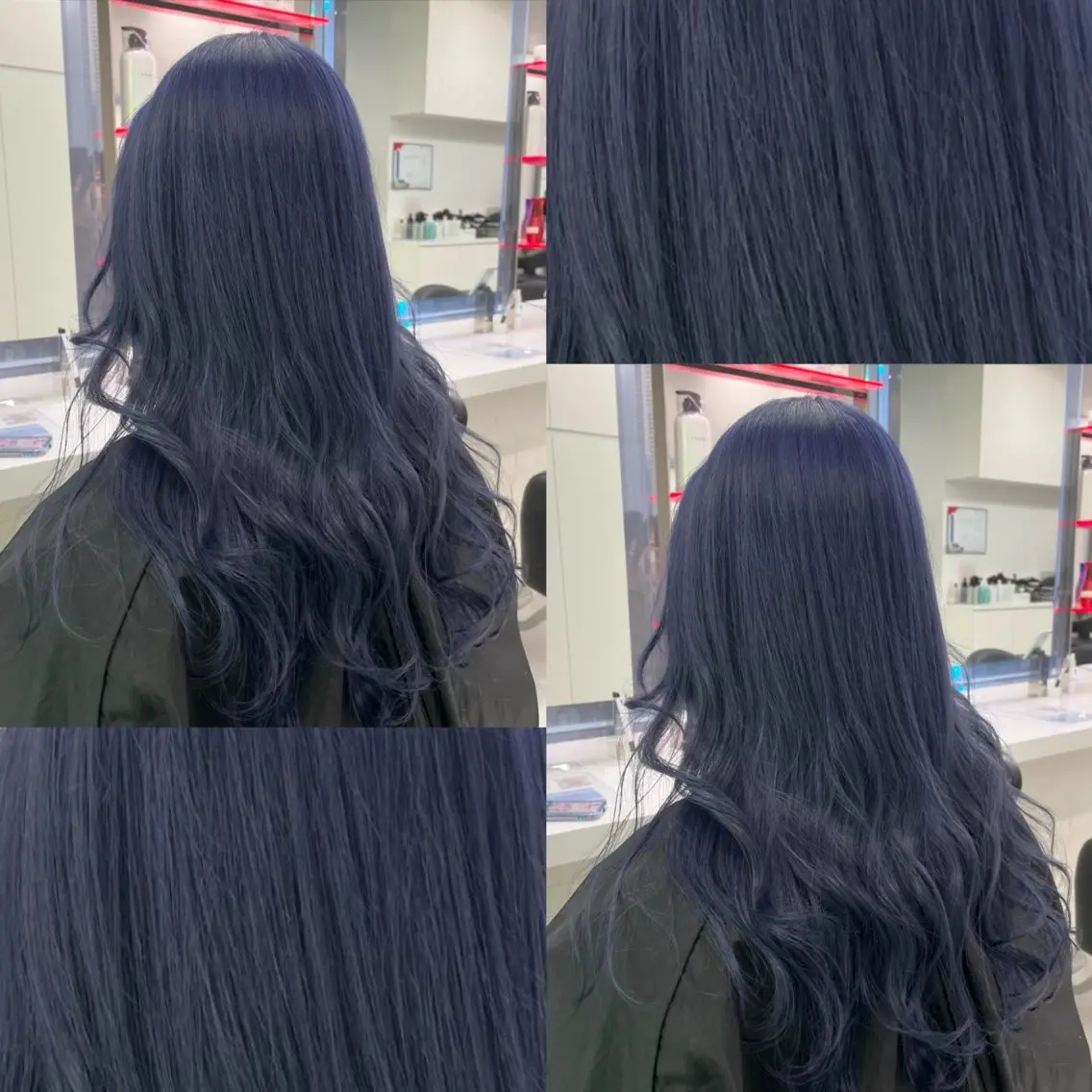ロング カラー ブルーカラー ラベンダーカラー 流行りの透明感カラー ×縮毛矯正🤍ユウのヘアスタイル