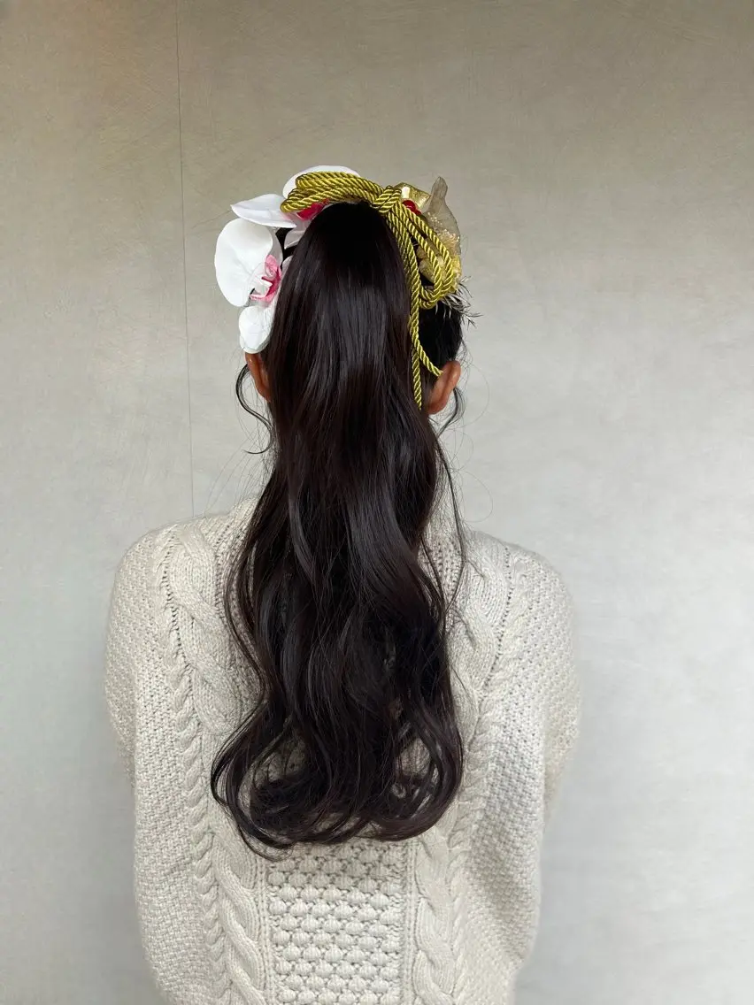 ヘアアレンジ ポニーテール エクステ ヘアセット ヘアセット/眉毛カッ ト/Nana〻のヘアスタイル