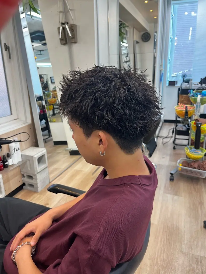 パーマ メンズ メンズパーマ パーマ すどう あしゅりのヘアスタイル
