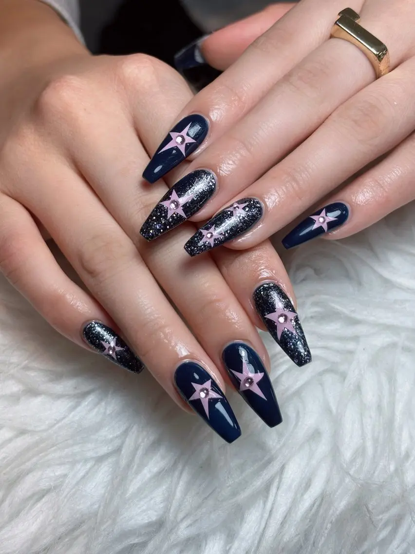 ネイル キラキラネイル 韓国ネイル マグネットネイル 夏ネイル ワンホンネイル ハンドネイル Sully Nail  Labのネイルデザイン