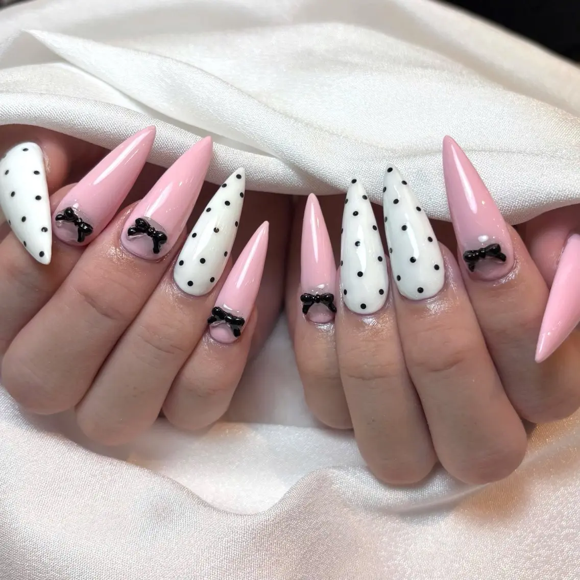 ネイル ピンク ハンドネイル ハンドケア AME NAIL STUDIO小山店のネイルデザイン