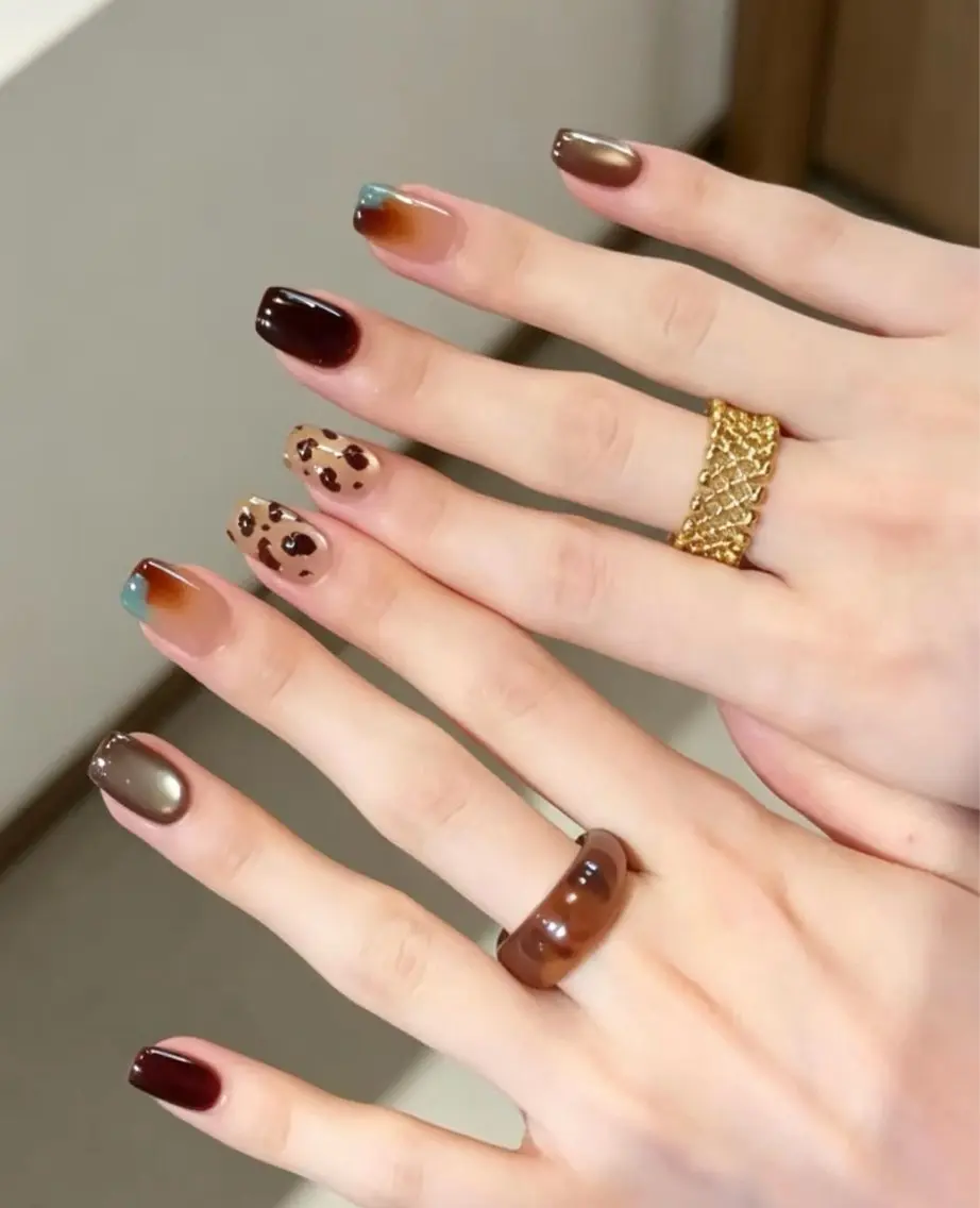 ネイル ハンドネイル H3 Nail Tsuki🦋💙のネイルデザイン