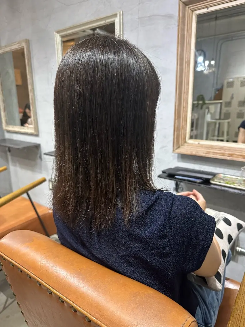 ミディアム カット 縮毛矯正 goen/ カミムラシュウヘイのヘアスタイル