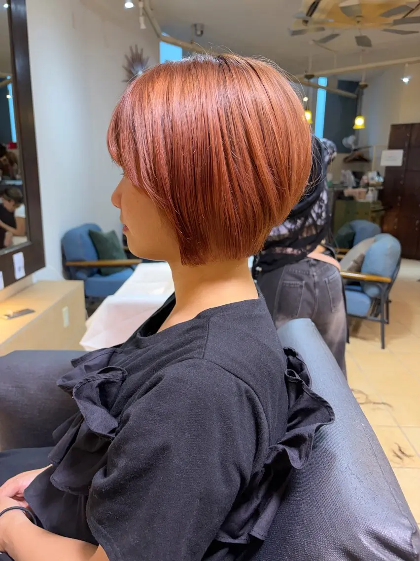 ショート ショートボブ ボブ ショートヘア カット ボブカット艶髪 矯正濱川響太のヘアスタイル