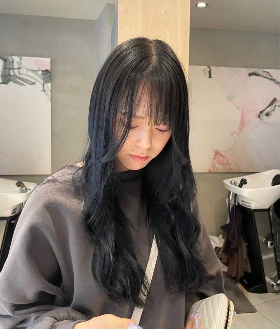 ロング カラー ヘアアレンジ ヘアカラー トリートメント ヘッドスパ ヘアセット 艶髪/レイヤーカット 🐣misakiのヘアスタイル
