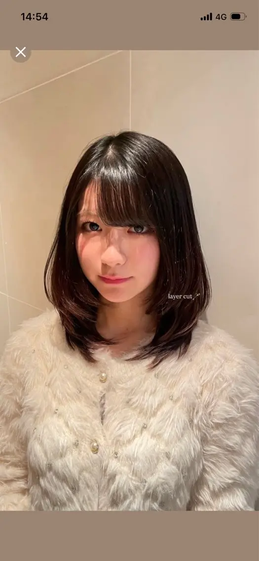 ミディアム カラー レイヤーカット カット ヘアカラー トリートメント レイヤー/縮毛矯正 🪄chihiroのヘアスタイル