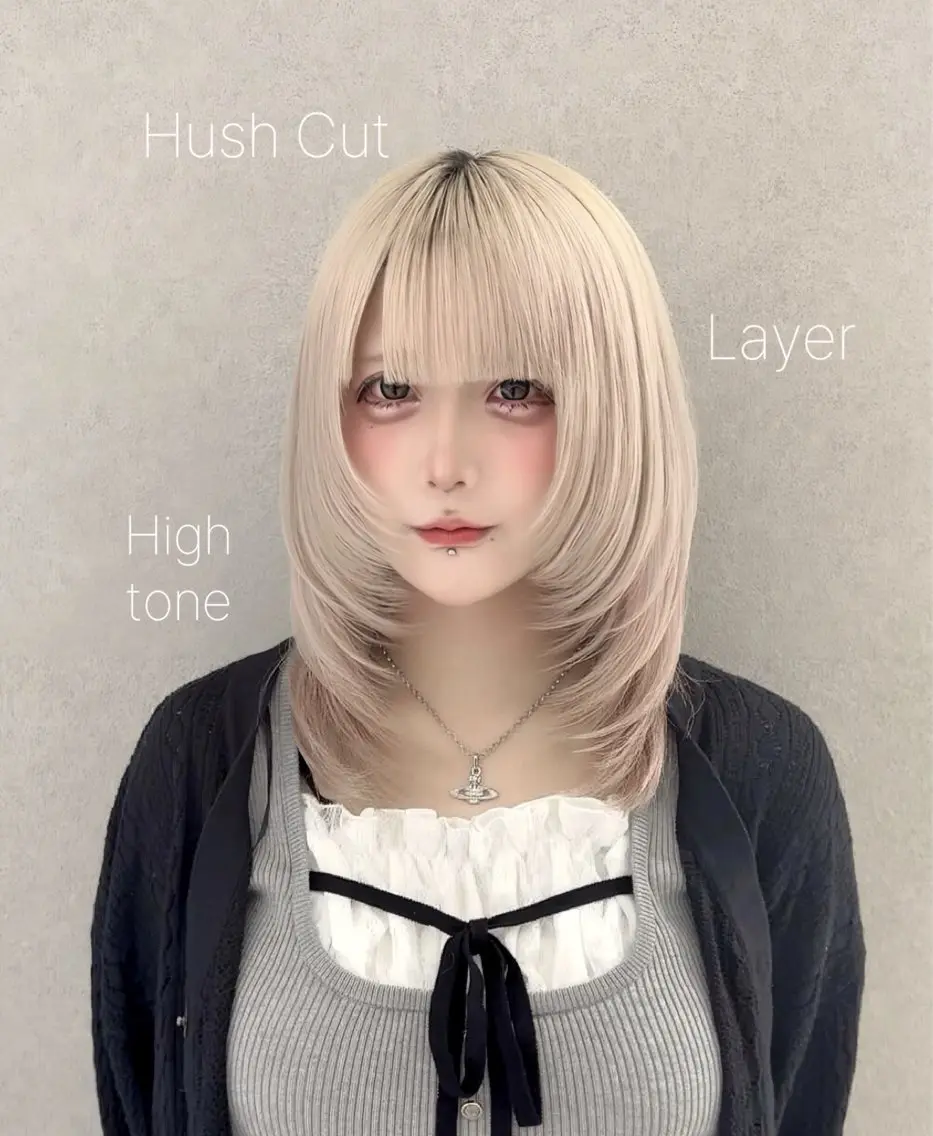 セミロング カラー レイヤーカット/ ヘアカラー/RENAのヘアスタイル