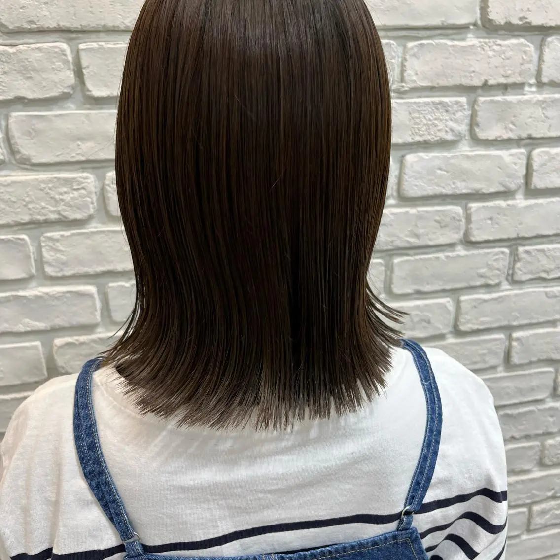 ミディアム カラー 切りっぱなしボブ ベージュカラー ボブ トリートメント カット ヘアカラー トリートメント SOYON 🤍CHIZU🤍.のヘアスタイル