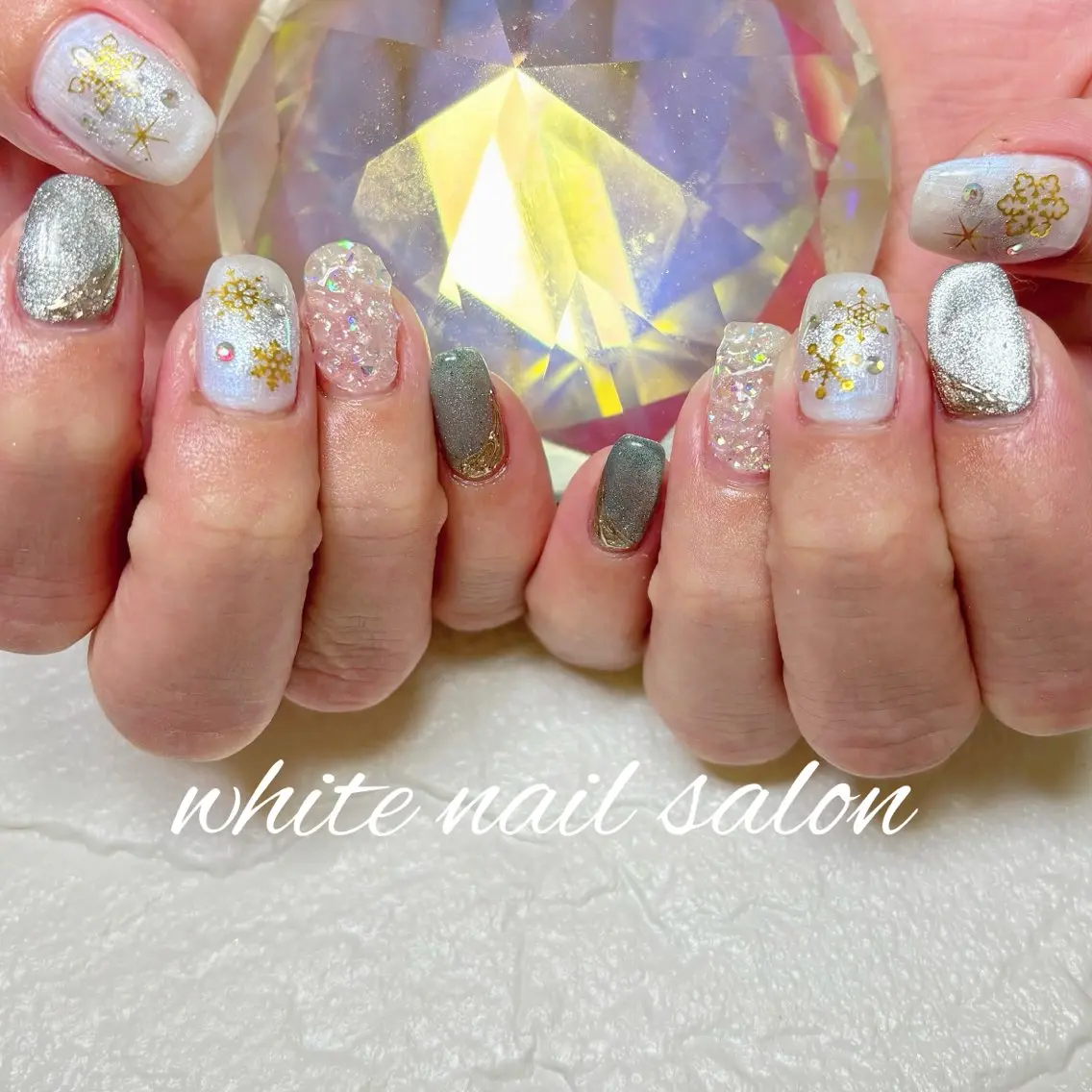 ネイル フットネイル ハンドネイル white nail salonのネイルデザイン