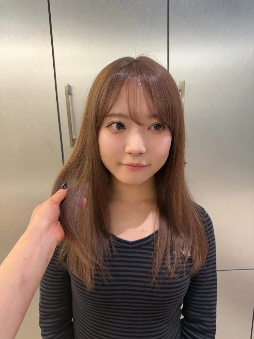 ロング 松本 葉南のヘアスタイル