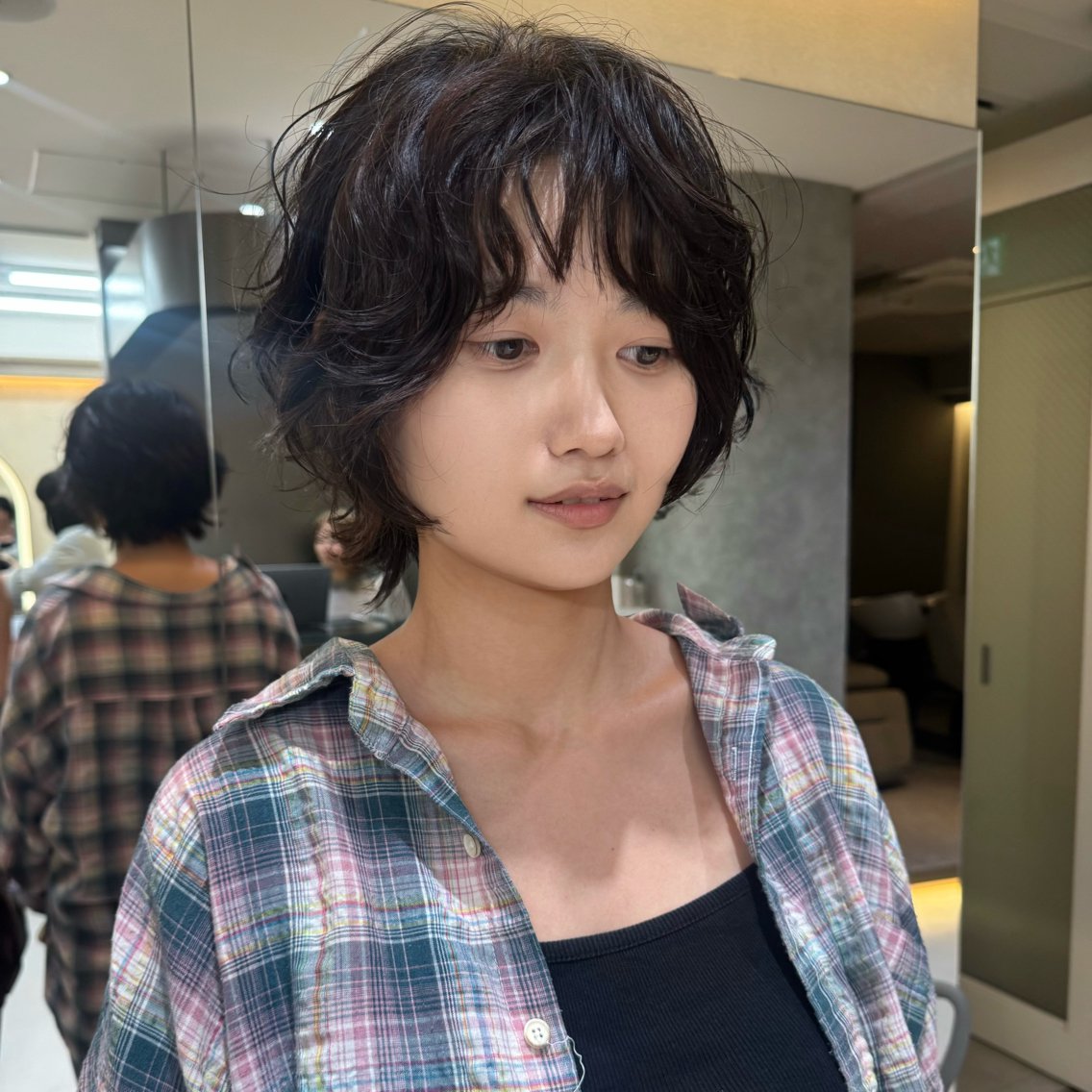 ショート パーマ ショートボブ ボブ 韓国風ヘア レイヤーカット ショートヘア 池袋／レイヤー／ パーマ杉田海渡のヘアスタイル
