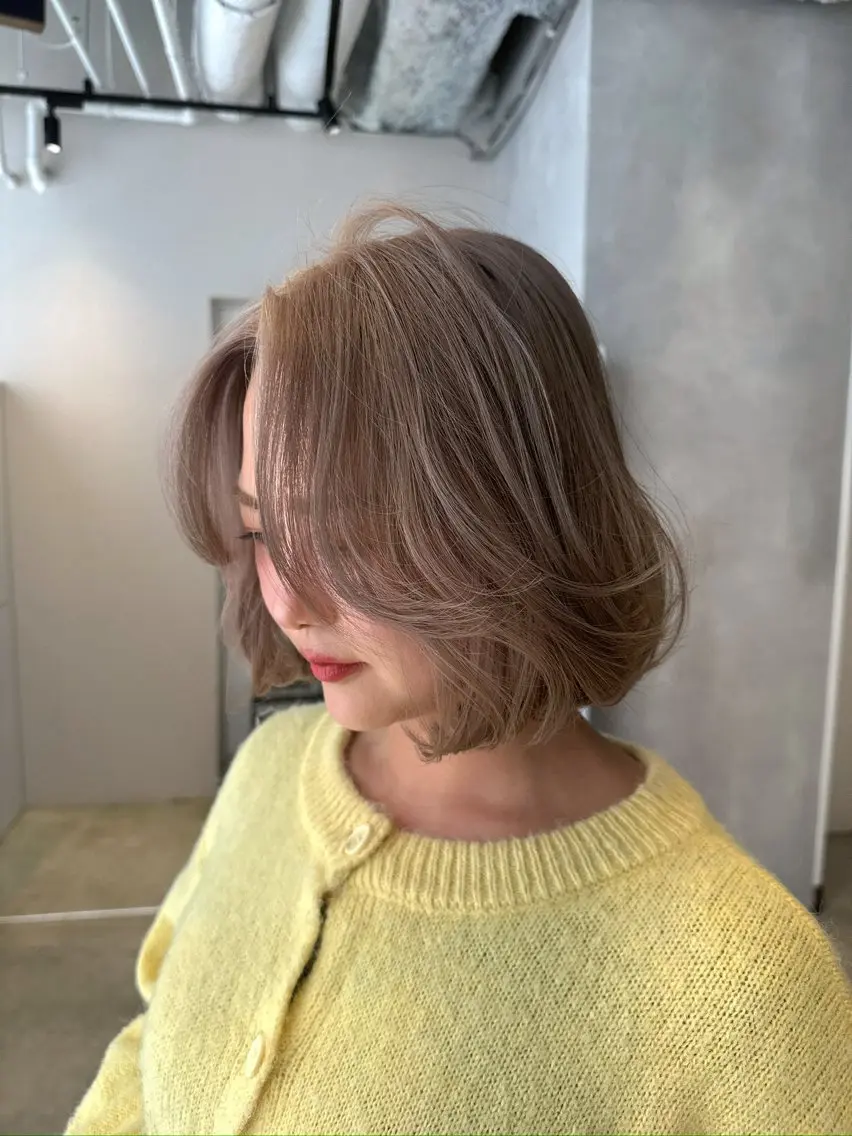カラー カット ヘアカラー トリートメント 透明感カラー✨艶髪 制作🌱山根あゆみのヘアスタイル