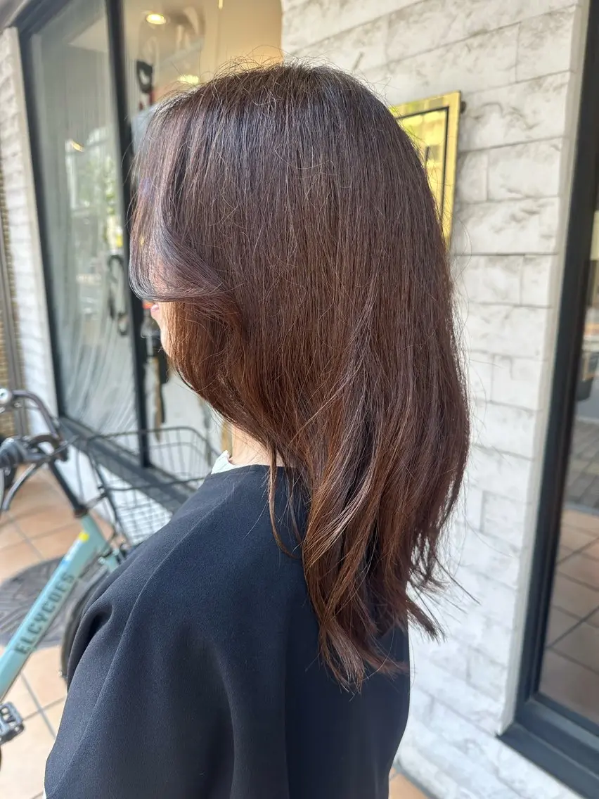 ロング カラー パーマ デジタルパーマ 髪質改善 Chihiro🫧のヘアスタイル