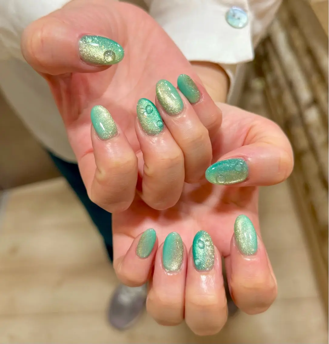 ネイル ハンドネイル いちじゅう あおいのネイルデザイン