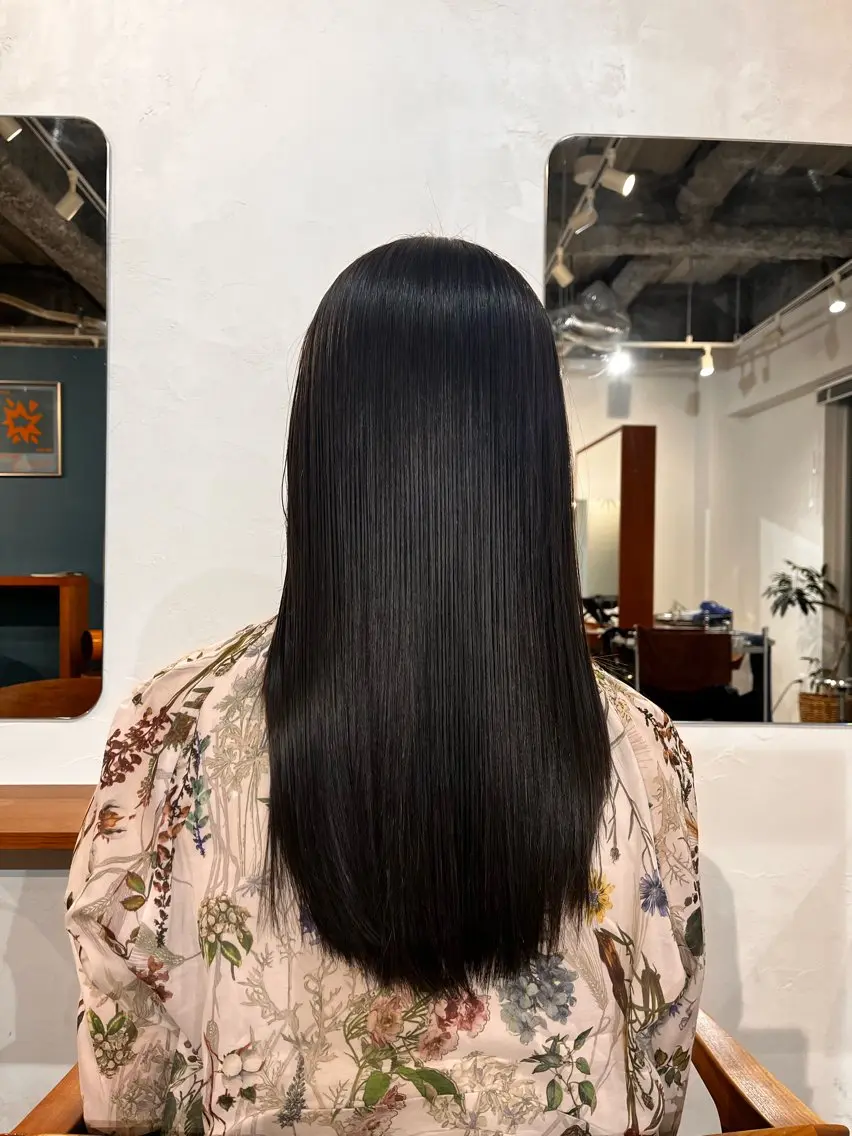 ロング 縮毛矯正 縮毛矯正 【カットモデル募集】 Yoh-/HABUのヘアスタイル