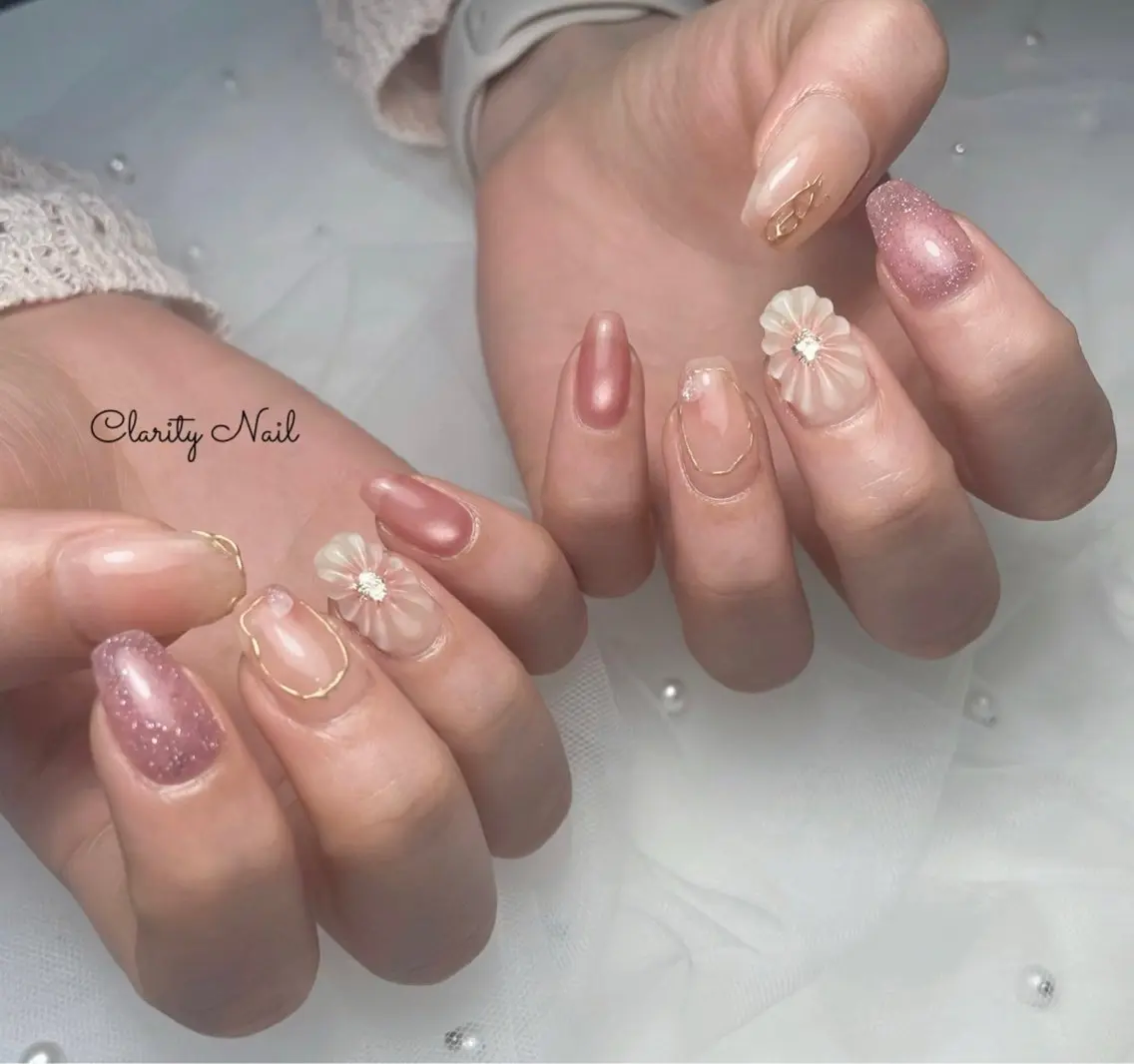ネイル アートネイル 持ち込み ハンドネイル Clarity Nailのネイルデザイン