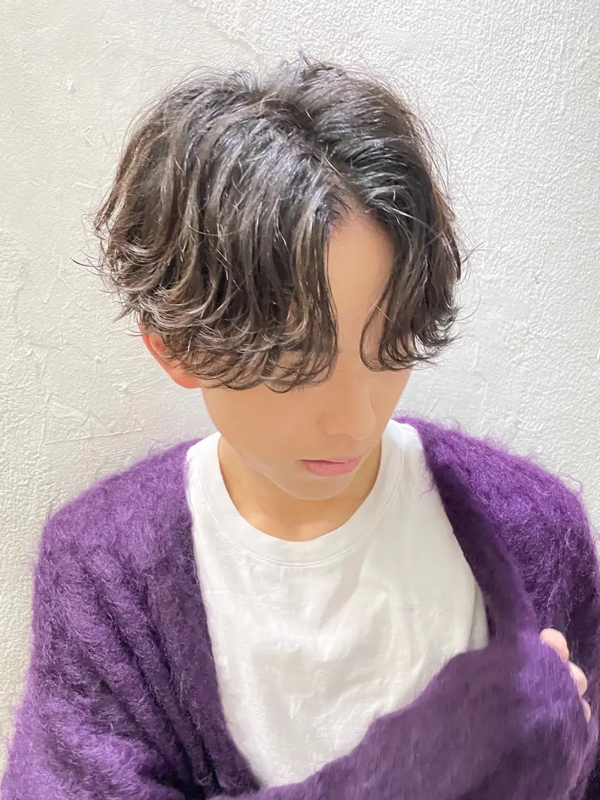メンズ メンズパーマ 波巻きパーマ fifth リュウセイのヘアスタイル