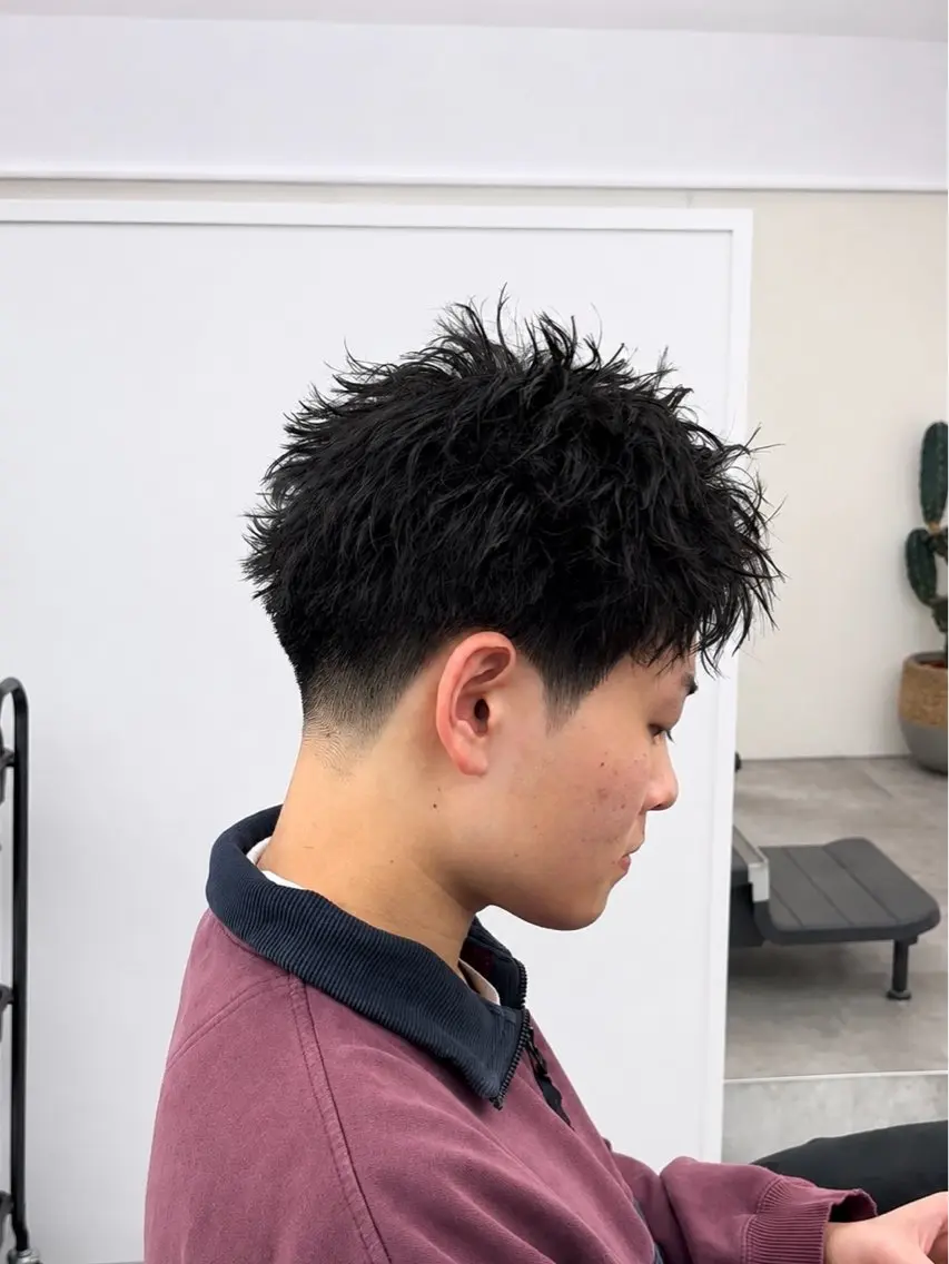 メンズ メンズ特化♪カット +パーマあおきいおりのヘアスタイル