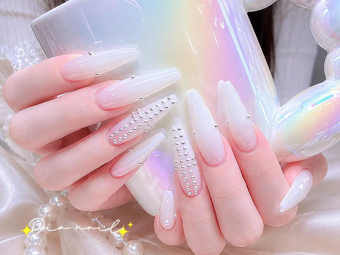 🎀チップ長さ出し🎀シンプル持ち込みデザイン🈹キャンペーン10480→8980の写真