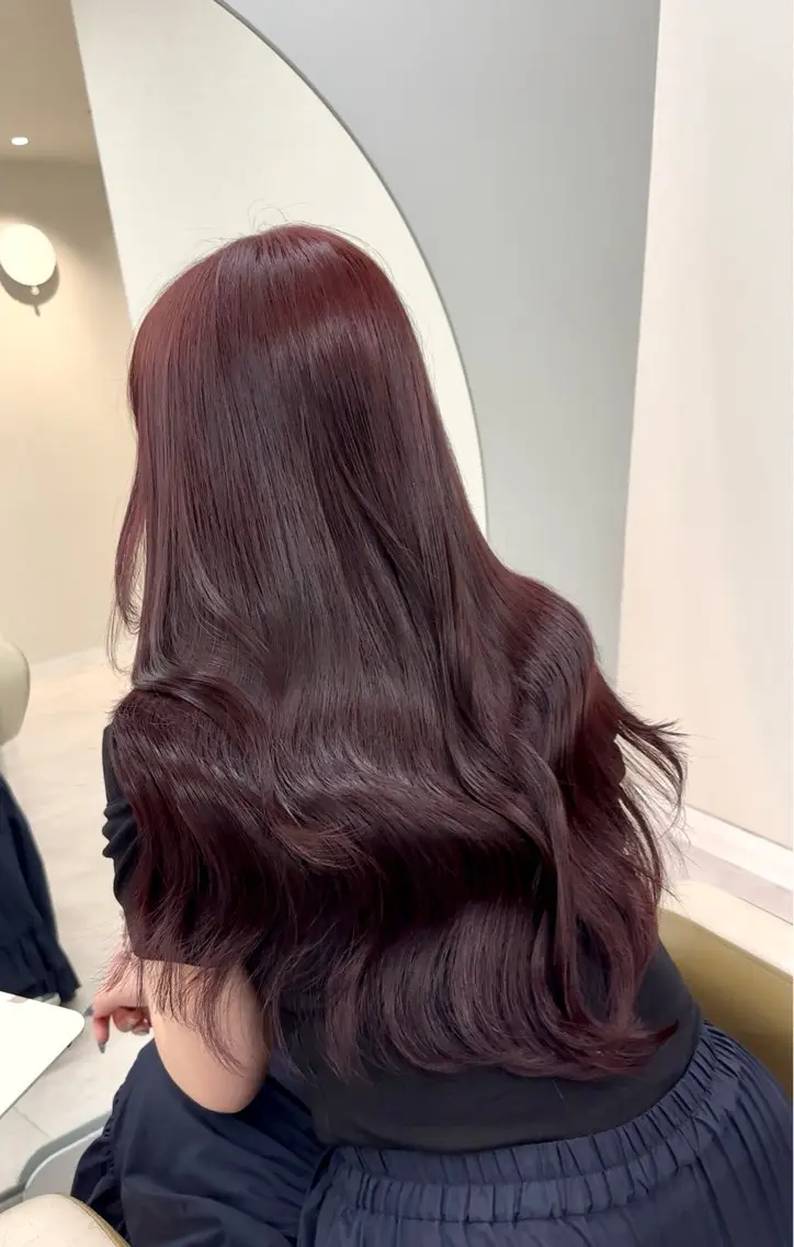 ロング カラー ブリーチ 透明感カラー ブリーチなしカラー ヘアカラー 日吉 里緒のヘアスタイル