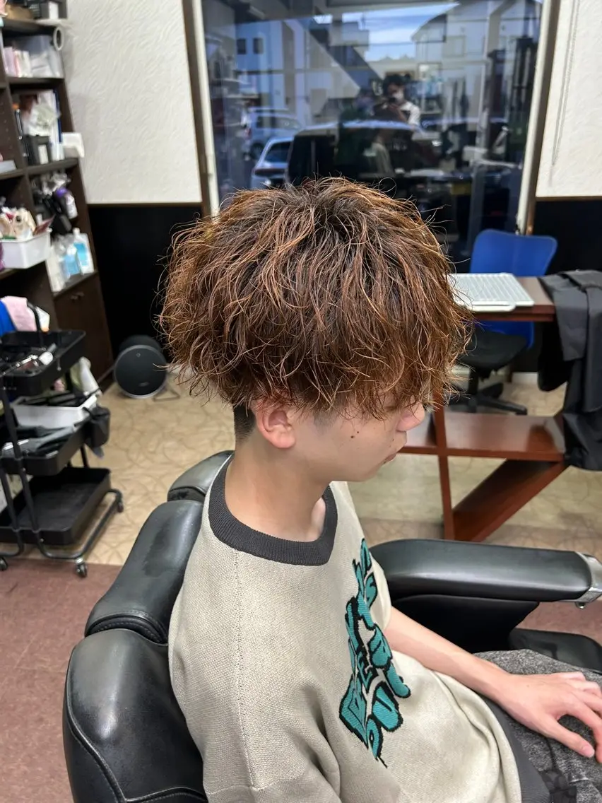 パーマ メンズ パーマ 河野 敬之のヘアスタイル