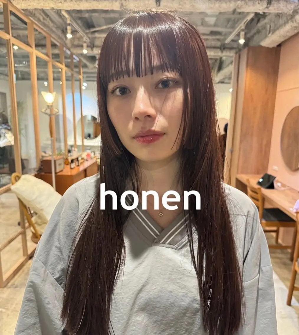 カット+メテオカラー【honen薬院/薬院大通】の写真