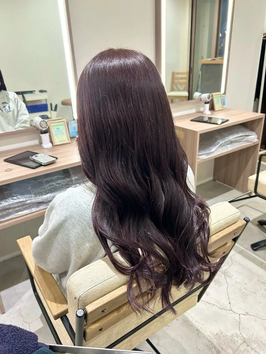 ロング カラー ヘアカラー トリートメント 🎀透明感カラー🎀 mikaのヘアスタイル
