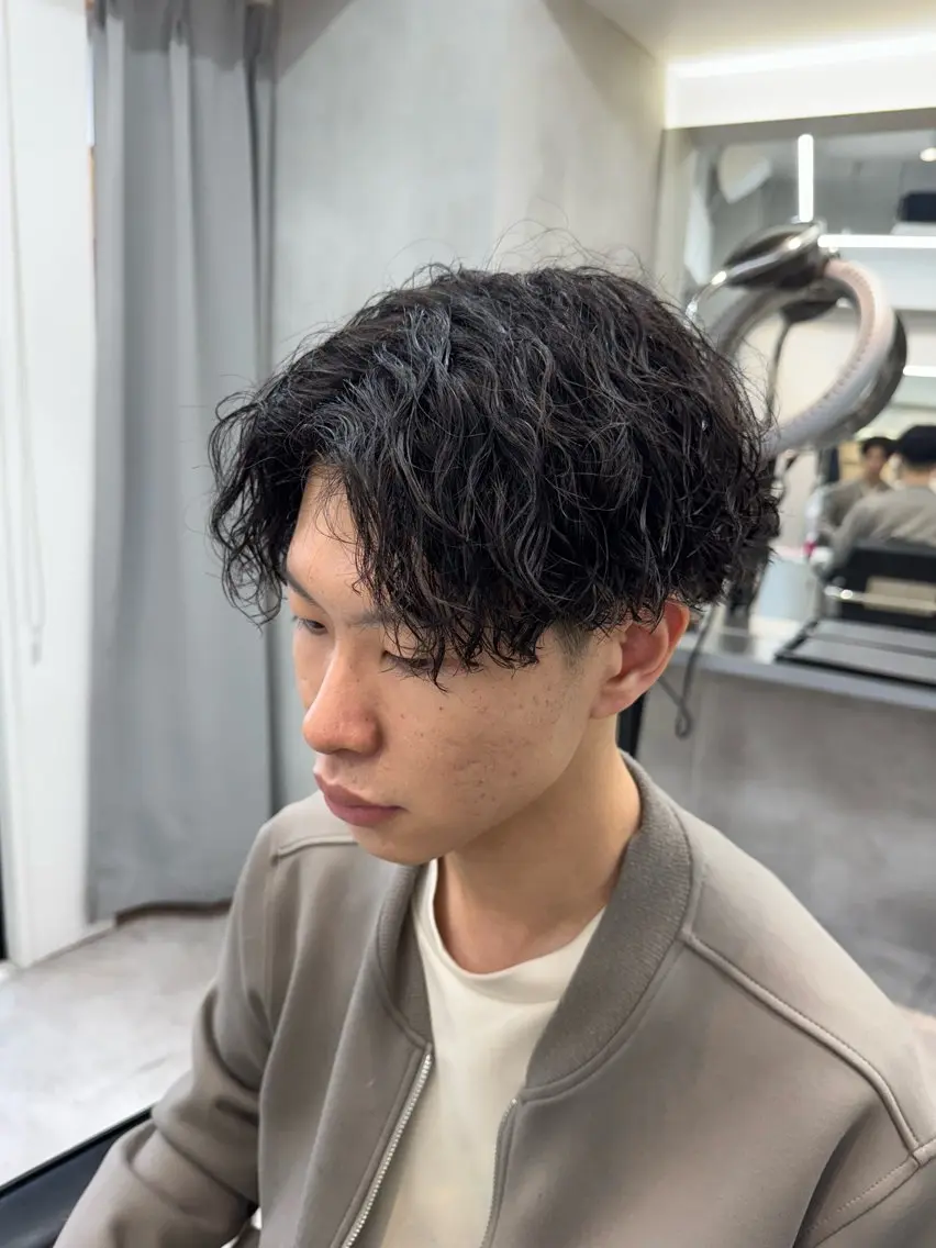 パーマ メンズ カット パーマ 大宮メンズ特化/パー マ職人/小川藍人のヘアスタイル