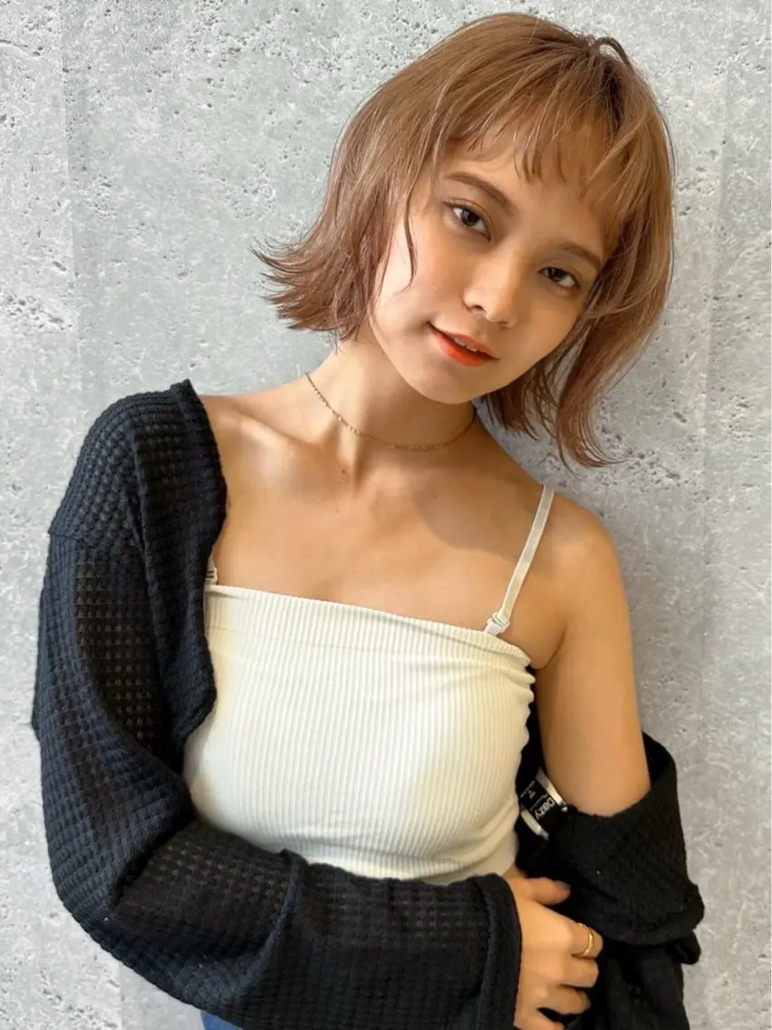 ワンカラー＋ブリーチモデル🌈💓の写真