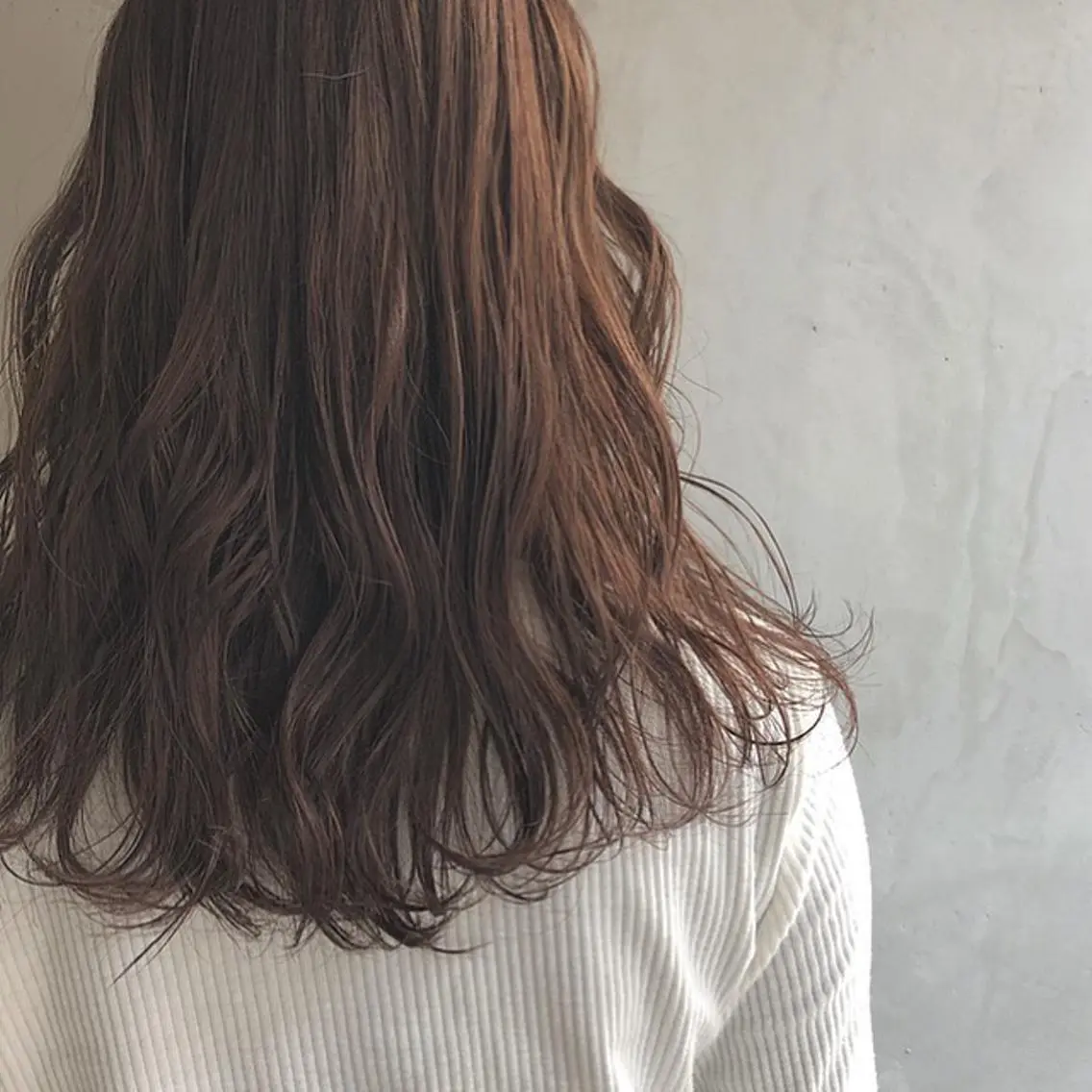 セミロング カラー ラベンダーカラー yajima Moemiのヘアスタイル