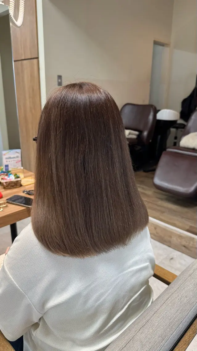 セミロング カラー カット ヘアカラー トリートメント 🫧山中 沙希🫧のヘアスタイル