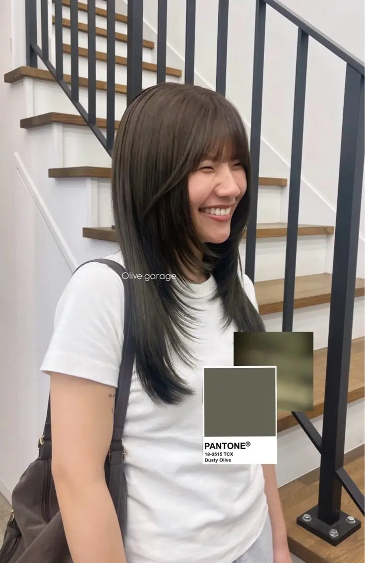 カラー グレージュ オリーブグレージュ オリーブグレー ヘアカラー 宇都宮美容室 ⠀/  chieのヘアスタイル