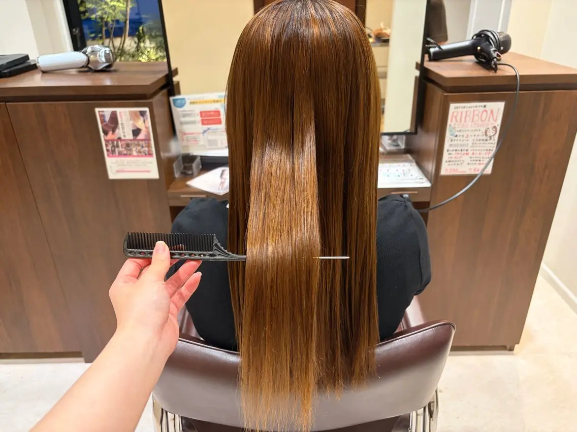 ロング 縮毛矯正 🫧ナチュラル矯正 /カラー🫧あやりのヘアスタイル