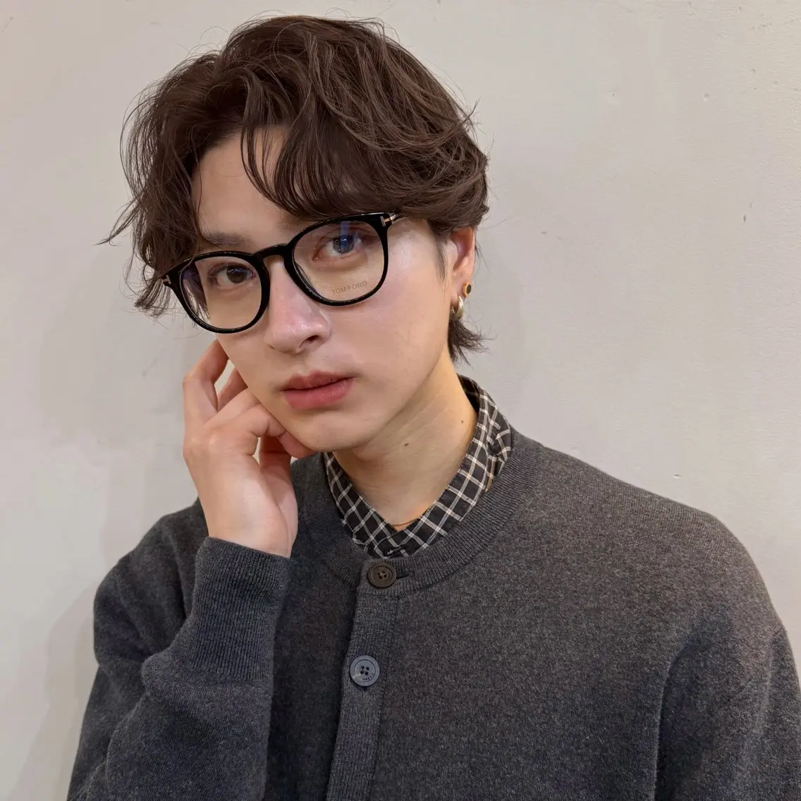 ショート パーマ メンズ 橋口 穂乃花のヘアスタイル