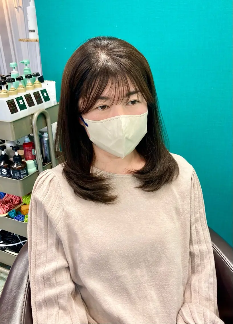 ミディアム 田牧 みゆきのヘアスタイル