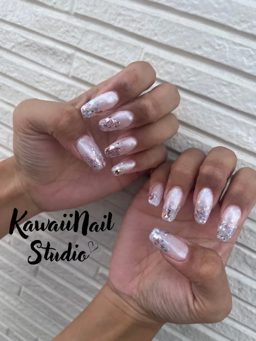 ネイル 長さ出し ジェルネイル ネイルチップ Kawaiinail studioのネイルデザイン