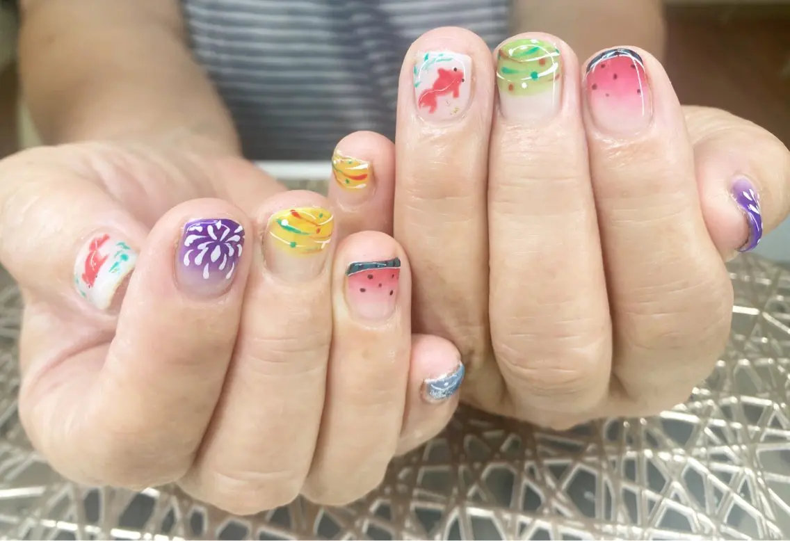 ネイル 持ち込み ハンドネイル ネイルサロン nail_upのネイルデザイン