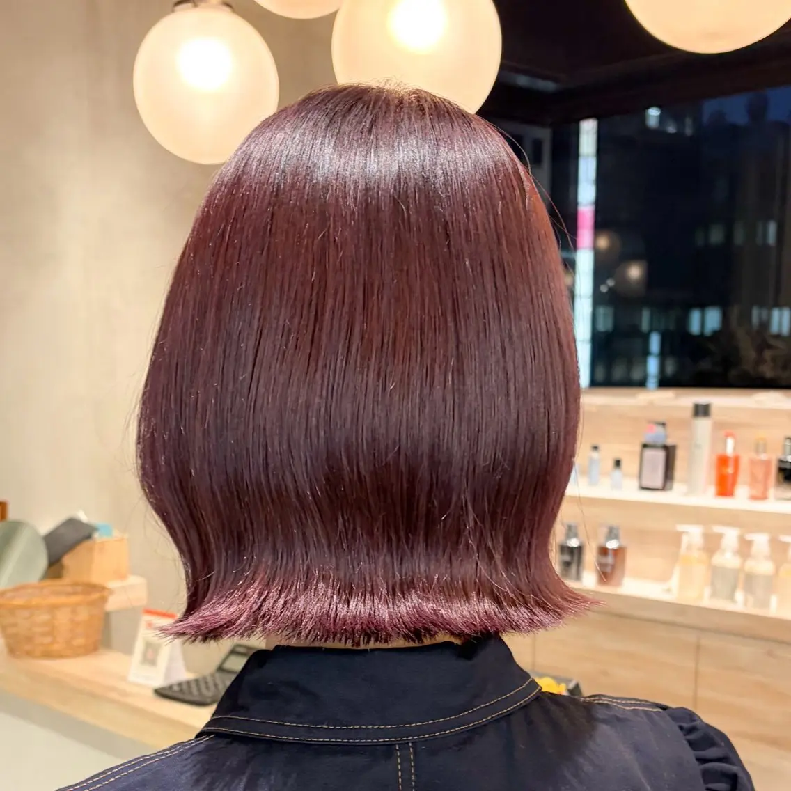 ミディアム カラー ラベンダーカラー カット ヘアカラー トリートメント ♥️ボブ縮毛矯正/暖 色/minami♥️のヘアスタイル
