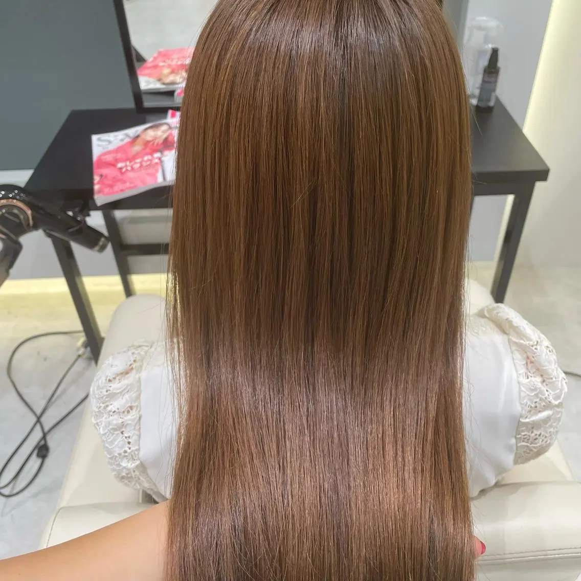 ロング パーマモデル募集🌈 森脇帆南のヘアスタイル