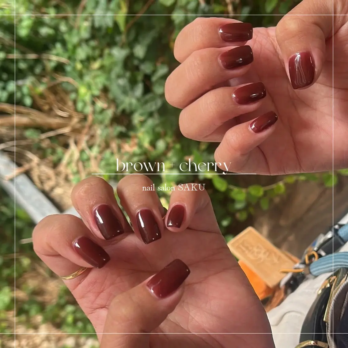 ネイル ニュアンスネイル シンプルネイル ハンドネイル SAKU nail 作島茜のネイルデザイン